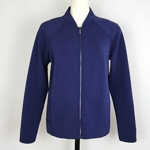 Lululemon Women's Embrace The Space Jacket Navy Blue Luxtreme Relaxed Fit Sz 10